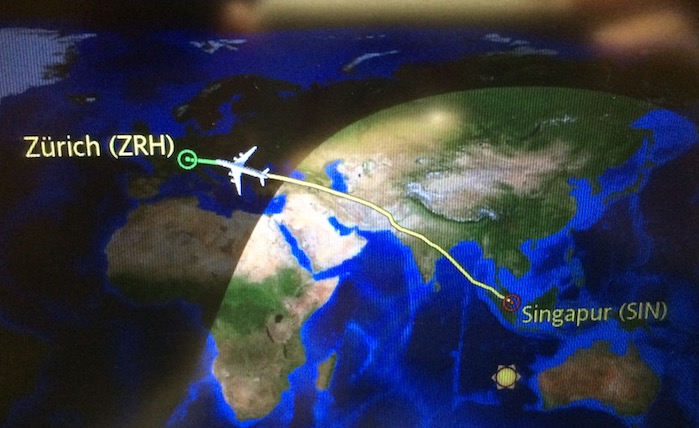 Rückflug im Dezember 2017 mit Singapore Airlines