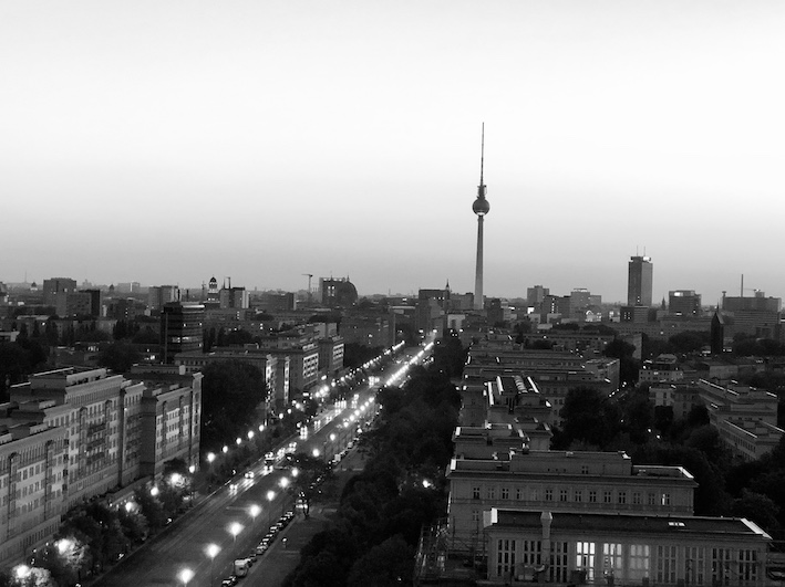 Blick auf die Innenstädte wie hier in Berlin