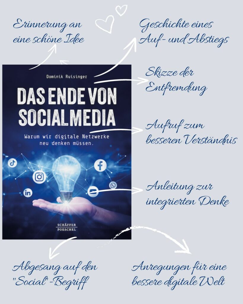 Das Ende von Social Media. Stichworte zum Inhalt zum Buch von Dominik Ruisinger.